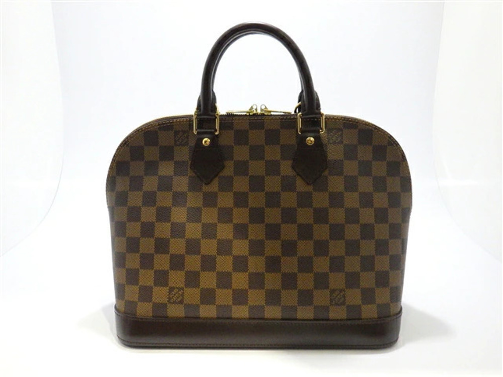 LOUIS VUITTON Alma Handbag Damier Brown